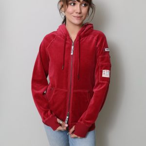 THE OLIVIA VELOUR HOODIE